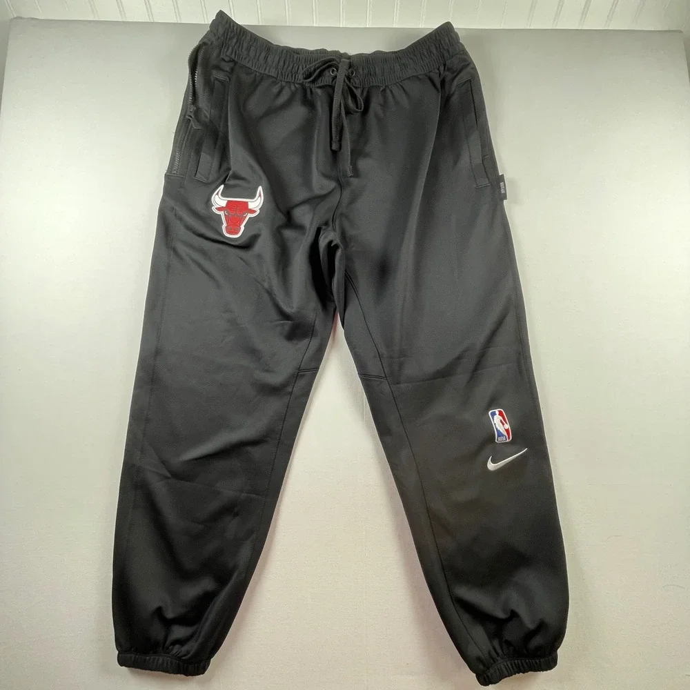 Nike Chicago Bulls NBA‎ Dri-FIT City Edition Track Pants Mens XXL Black Joggers